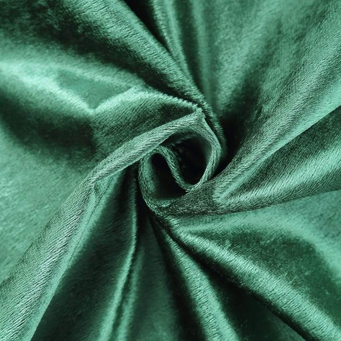 10 pcs 12x108-Inch Hunter Green Premium Velvet Table Runners Wedding Reception - Image 7