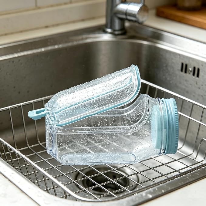 35oz Side Opening Mason Salad Jar | 1000ml Leakproof Portable Salad Container - Image 7