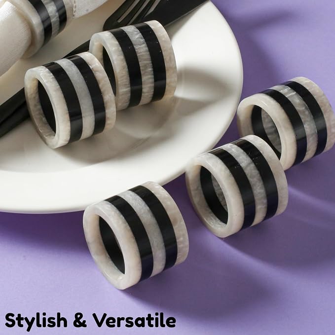Resin Napkin Rings Set of 12 - Image 9