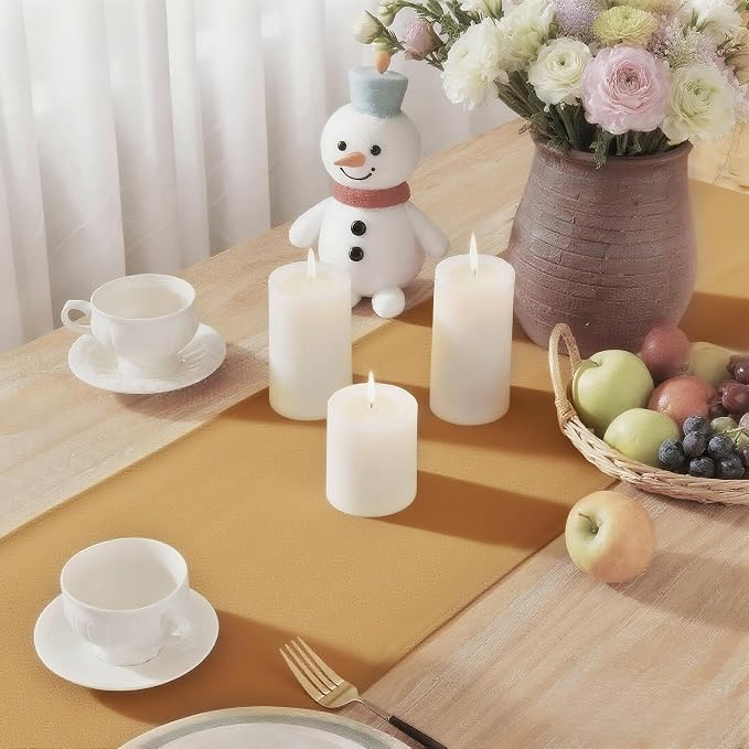 Gold Table Runner, Waterproof Washable Runners 48 Inches Long | Reusable 12x48 - Image 6