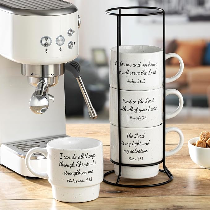 Signature Housewares Stackable Coffee Mug Tower Set - Image 7