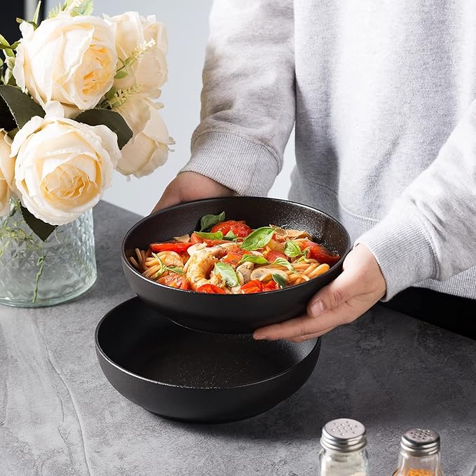 30oz Ceramic bowls set of 4-8" serving bowls - Image 5