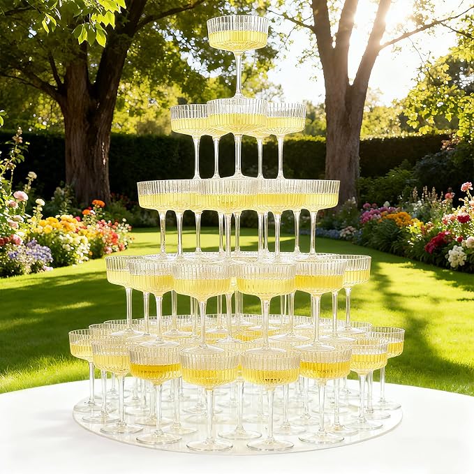 LIYH 20 Pcs 10oz Plastic Martini Glasses - Image 8