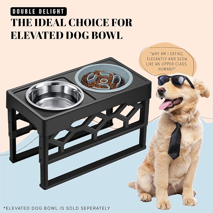 AVERYDAY Slow Feeder Dog Bowls for Medium Breeds Fits Raised Feeding Station - Image 8