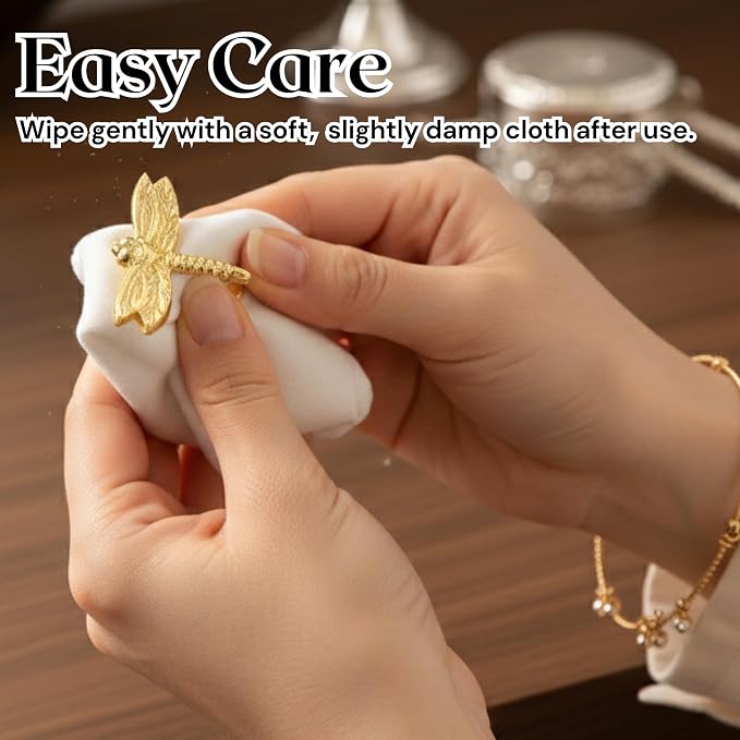 ALPHA Living HOME Napkin Rings, Napkin Ring Set of 12, Napkin Holders - Image 9