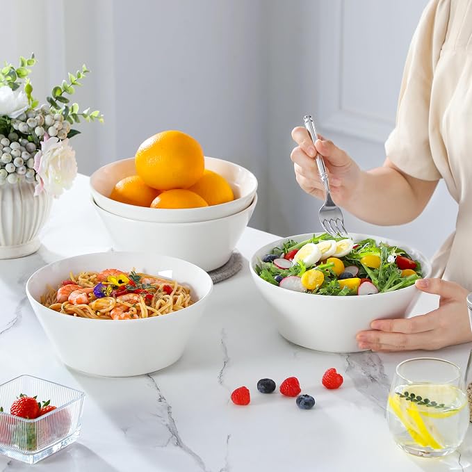 MALACASA Large Salad & Soup Bowls - Image 7