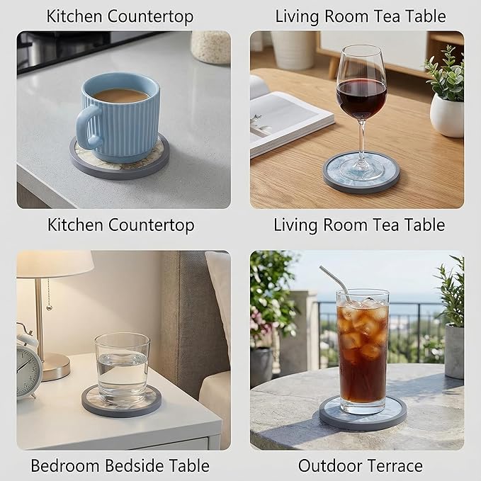 Absorbent Coasters for Drinks - Image 6