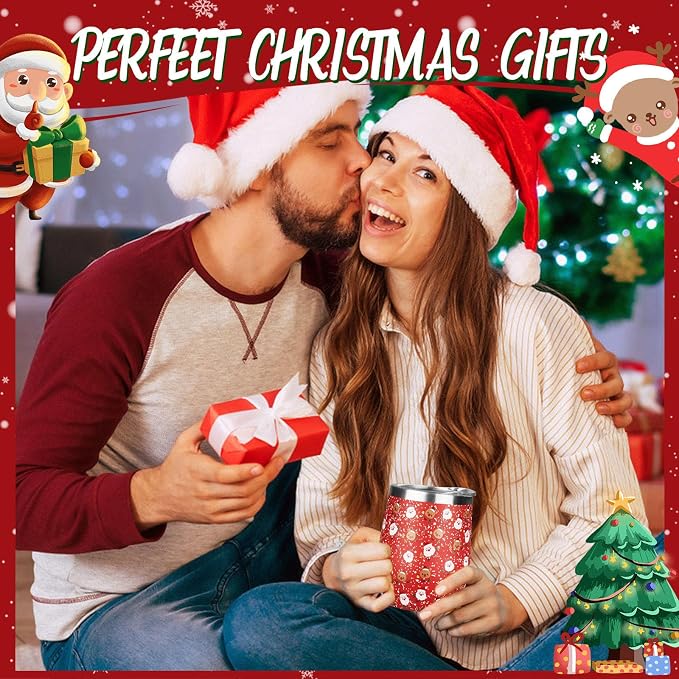 Christmas Wine Tumbler 12 oz Stainless Steel Wine Tumble Insulated Wine Tumbler - Image 7