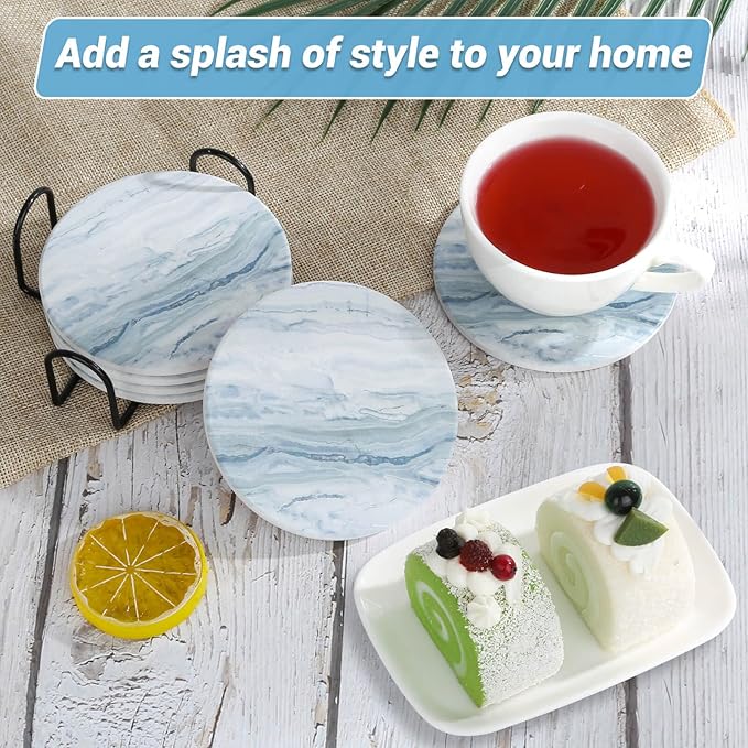Acejoz Drink Coasters with Holder - Image 7