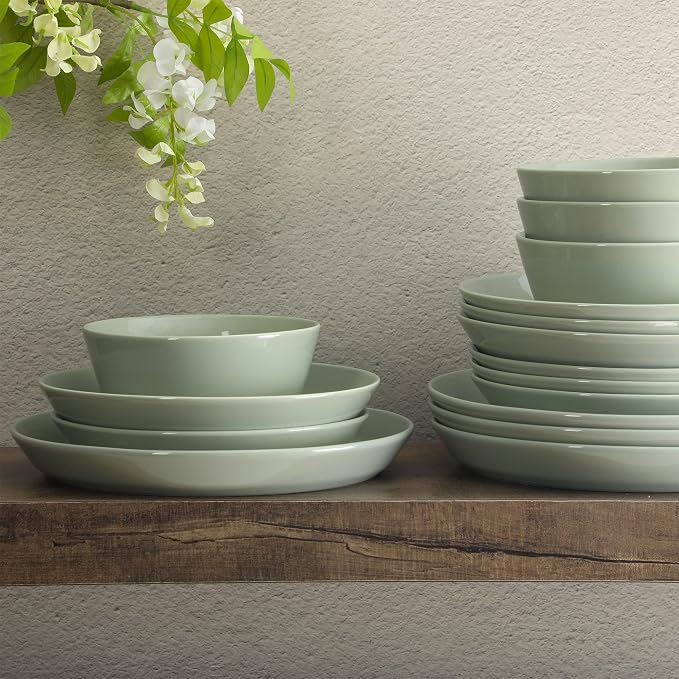 Gibson Home Summer Shades 16 Piece Plates and Bowls Dishes Service - Image 7