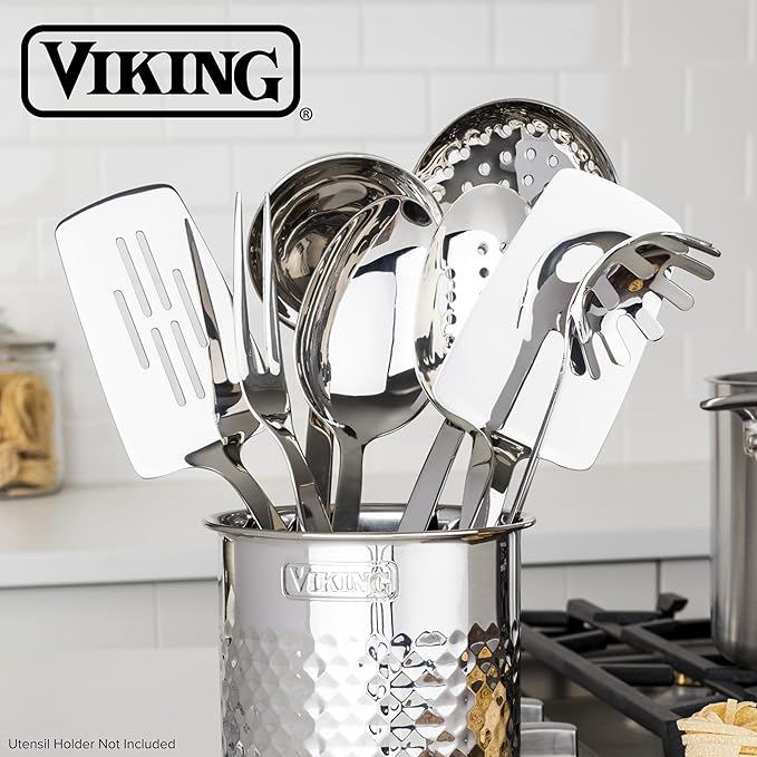 Viking Kitchen Utensils Set, 8 Piece Stainless Steel Cooking Utensil Set - Image 6