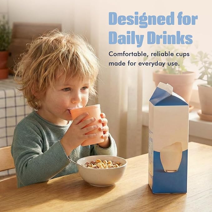 MASTERCOOK 6 Pcs. Small Reusable Cups –8 oz Unbreakable Drinking Glasses - Image 8
