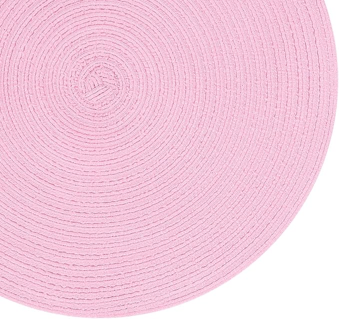 SHACOS Round Braided Placemats Set of 4 Washable 15 inch Round Table Mats - Image 9