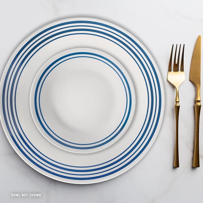Corelle Vitrelle 18 Piece Glass Dinnerware Sets Service - Image 9