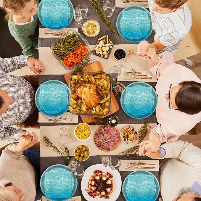 40 Pcs Ocean Sea Plates and Napkins, Ocean Party Supplies, Serves 20 | - Image 7