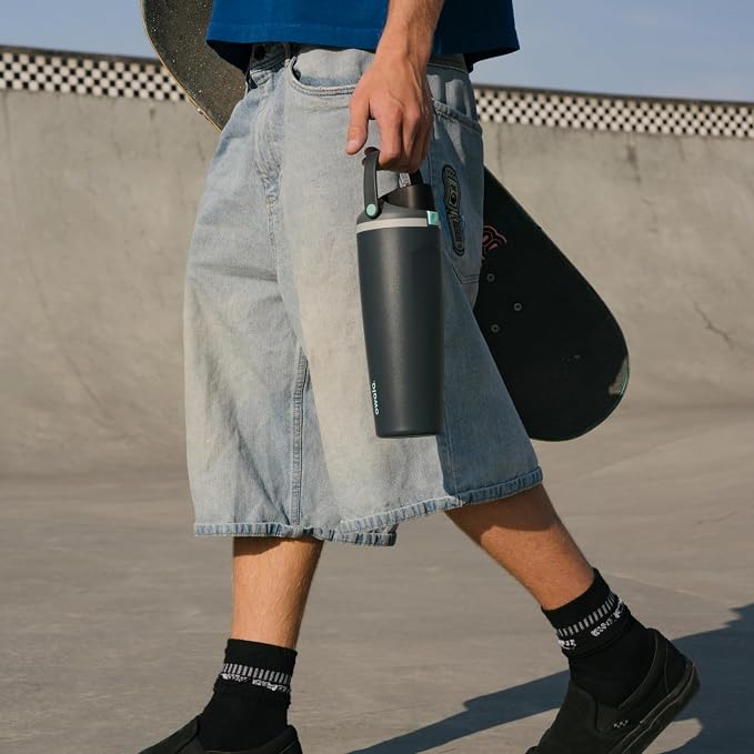 Owala FreeSip Sway Stainless Steel Water Bottle 40 oz Foggy Tide - Image 7