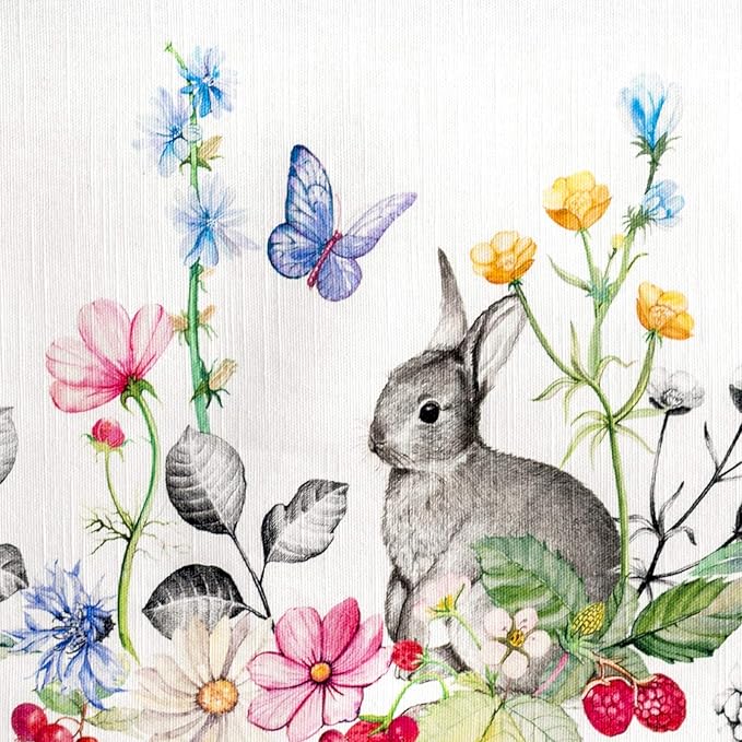 Maison d' Hermine Table Cloth Rectangle Table 100% Cotton 60 x 108 Inches Tablecloth Reusable Decorative for Dining Room Farmhouse Home Valentines Day Decorations Spring Summer - Printemps