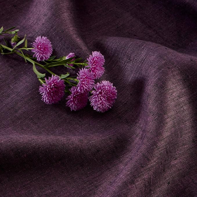 Solino Home 100% Pure Linen Table Runner Grape Woven, Athena 14 x 72 in | Table - Image 9