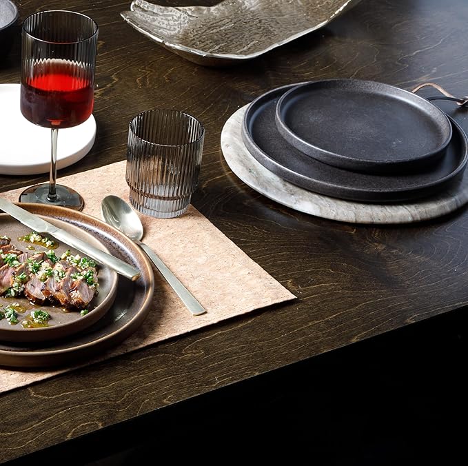Gibson Elite Pasco 16 Piece Plates and Bowls Double Bowl Reactive Glaze Dishes - Image 5