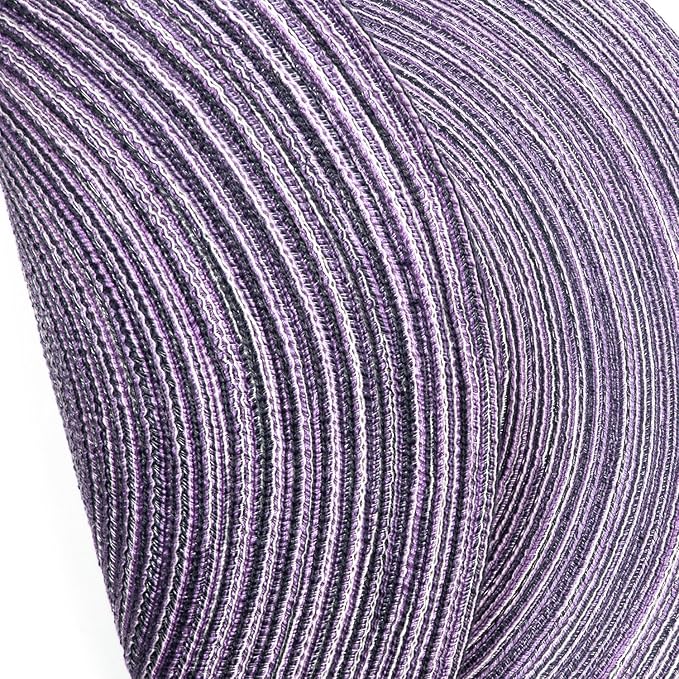 SHACOS Round Placemats Set of 4 Round Table Placemats Braided Cotton Place Mats - Image 5