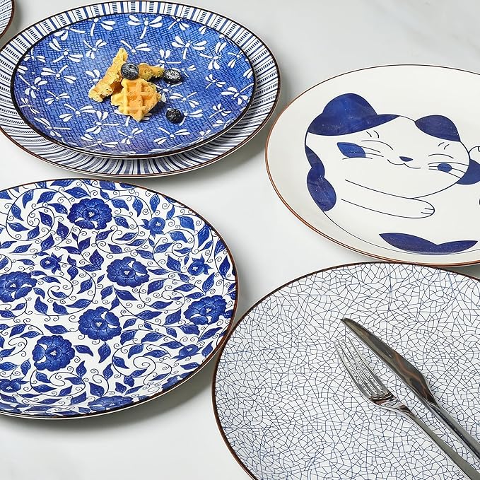Selamica 10 Inch Kitchen Serving Plates, Large Dessert Plates Ceramic - Image 7