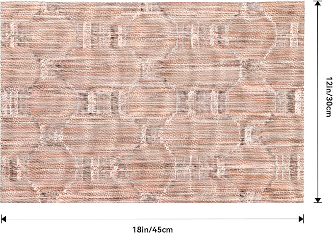 Leetaltree Coral Placemats Set of 8 - Image 9
