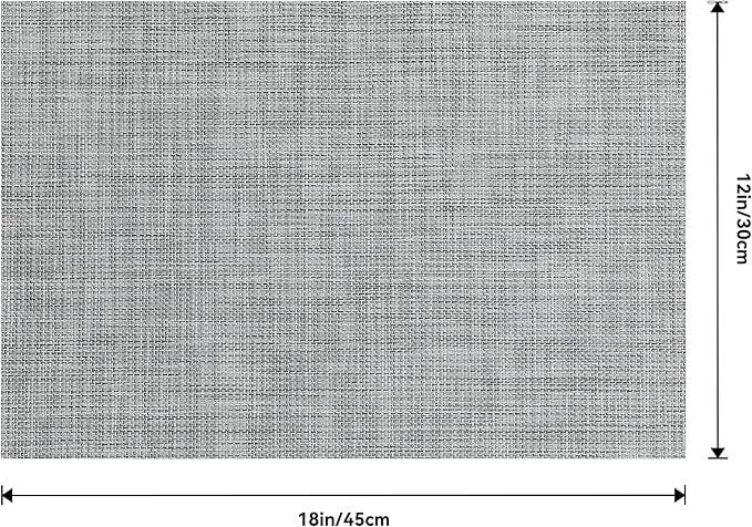 Leetaltree Linen Grey Placemats Set of 4 - Image 9