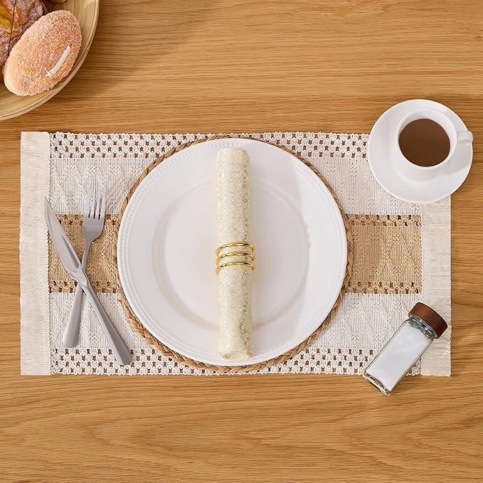 Handmade Boho Placemats Set of 6 - Image 7