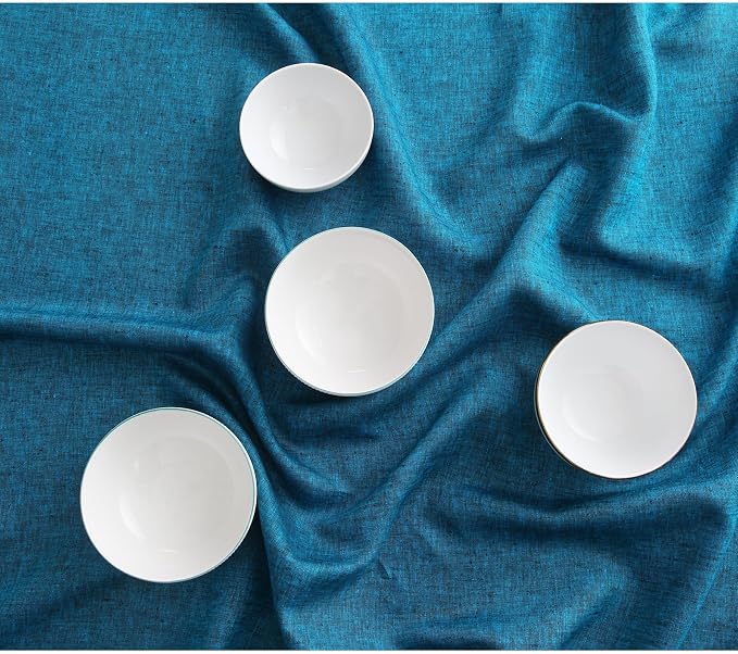 Solino Home 100% Pure Linen Dining Table Runner Teal, Athena 14 x 72 in | Table - Image 9
