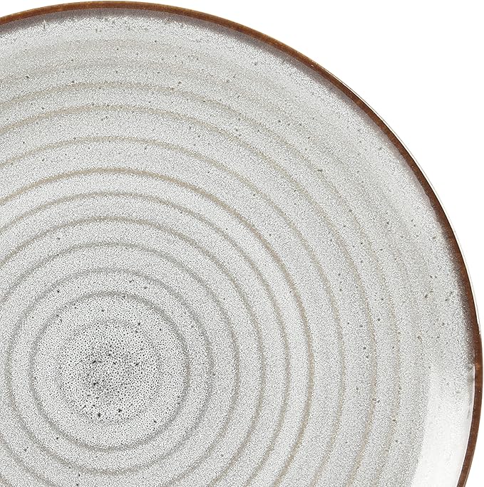 Gibson Elite Dreamweaver Double Bowl Terracotta Reactive Dinnerware Set - Image 6
