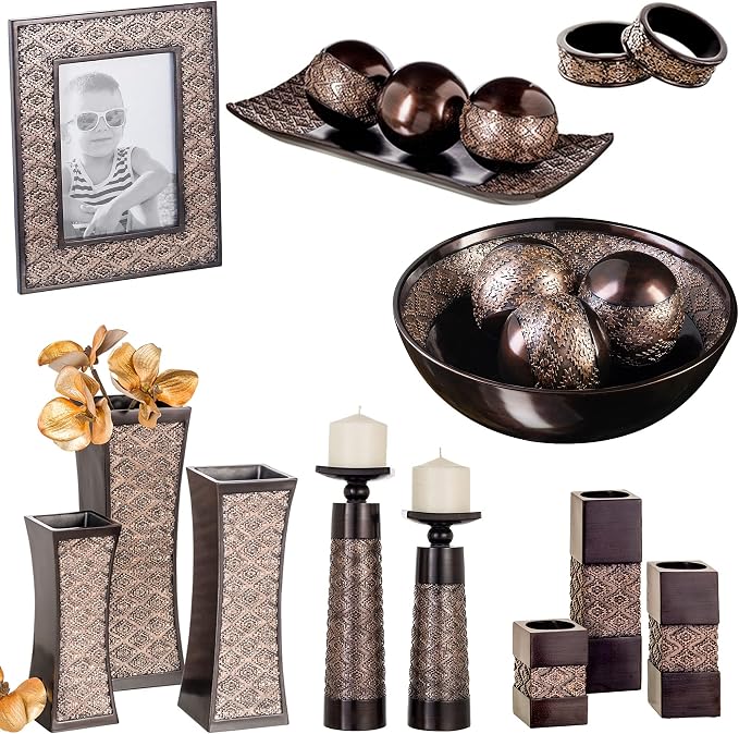 Creative Scents Dublin Brown Napkin Rings Set of 6 - Image 8