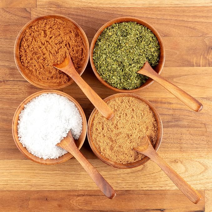 Zulay Kitchen Teak Wood Dipping Bowls - Image 5