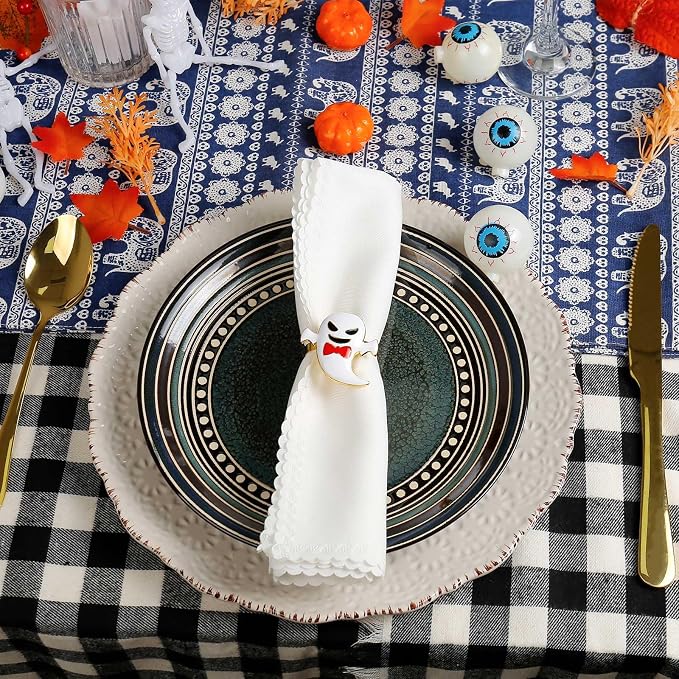 wonlex Halloween Napkin Rings Set of 6 - Image 8