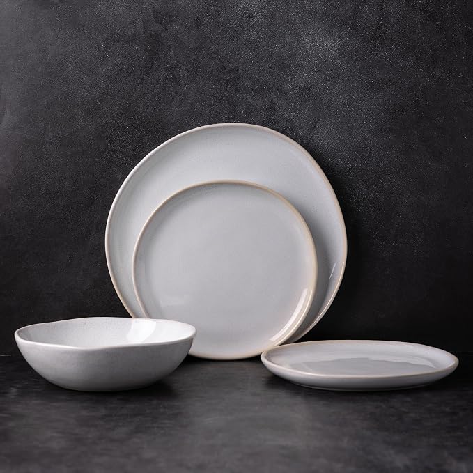 AmorArc Ceramic Cereal Bowls Set of 6, 24 oz Handmade Stoneware Bowls Set - Image 8