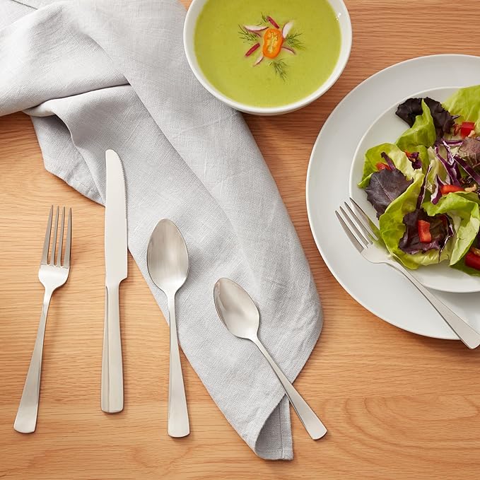 Amazon Basics 20-Piece Stainless Steel Flatware Set - Image 8