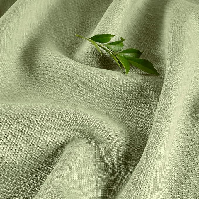 Solino Home 100% Pure Linen Table Runner Olive Woven, Athena 14 x 72 in | Table - Image 9