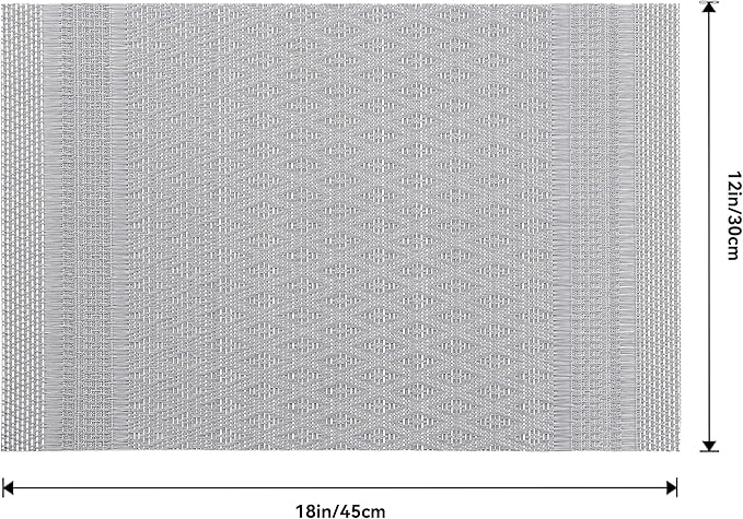 Leetaltree Lunar Grey Placemats Set of 6 - Image 9