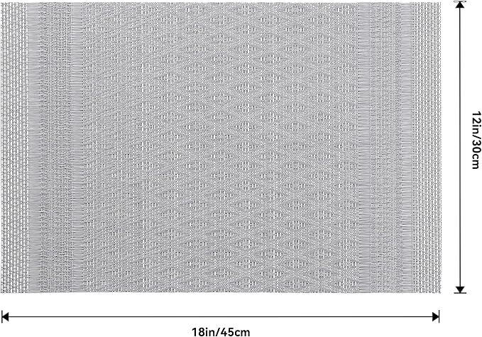 Leetaltree Lunar Grey Placemats Set of 12 - Image 9