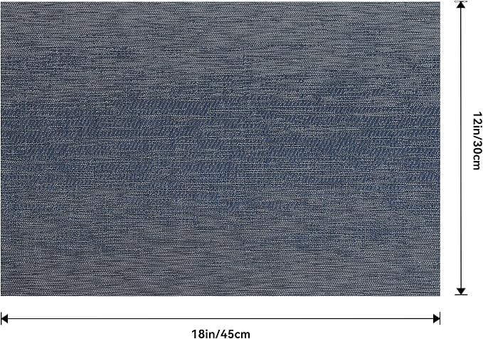 Leetaltree Denim Blue Placemats Set of 12 - Image 9