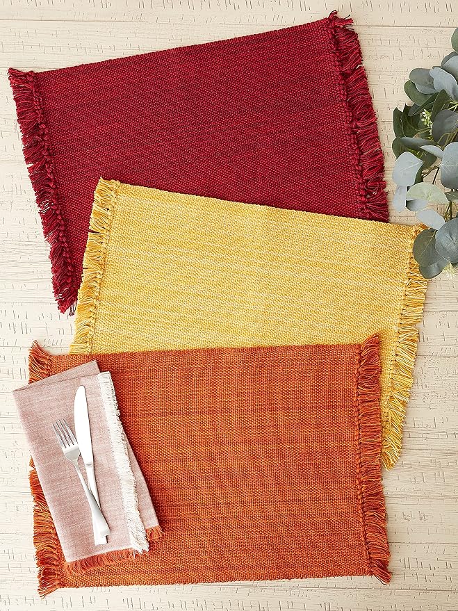 DII Variegated Tabletop Collection, Placemat Set3x19, 6 Piece - Image 8