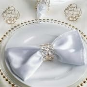 Efavormart 4PCS Bling Glass Crystal Gem Napkin Rings - Image 8