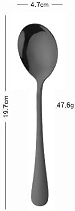 Salad Servers Salad Spoons and Fork Set Stainless Steel Serving Utensils - Image 4