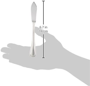 New Star Foodservice Slimline Pattern 18/0 Stainless Steel Butter Knife - Image 3
