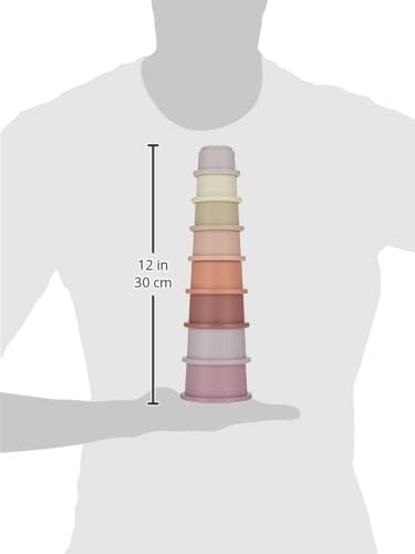 mushie Stacking Cups Toy 8pcs | Made in Denmark - Image 3