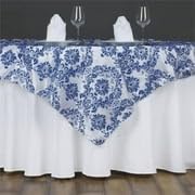 Efavormart 5pcs Royal Damask Flocking Square Tablecloth Overlay 60"x60" Square - Image 7