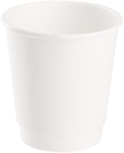 Karat 10 oz Double-Wall Insulated Coffee Cup White Paper Hot Cup - Image 4