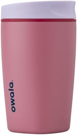 Owala SmoothSip Slider Insulated Stainless Steel Coffee Tumbler, Reusable Iced by Unknown