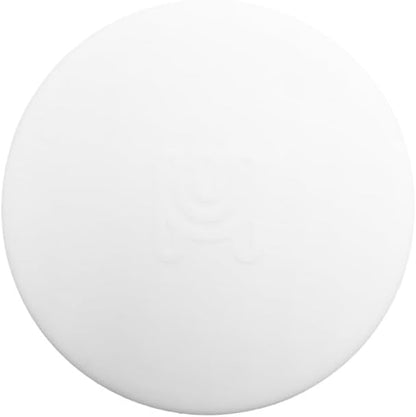 Happitasa 4.25 Inch Bar Mat Style Silicone Beverage Coasters, Set of 6 with Holder (White)