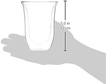 De'Longhi DeLonghi Double Walled Thermo Latte Glasses, 330 milliliters - Image 3