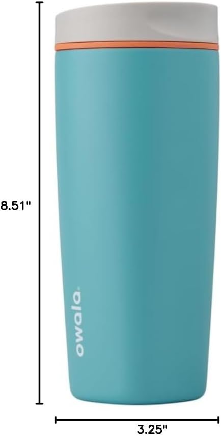 Owala SmoothSip Slider Insulated Stainless Steel Coffee Tumbler, Reusable Iced - Image 5